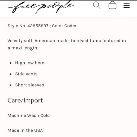 Free people ❤ Fulton tunic top dress size Med - Picture 8 of 9